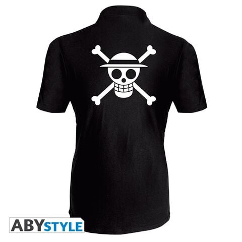 Polo Homme - One Piece - Skull Luffy - Noir - Taille L